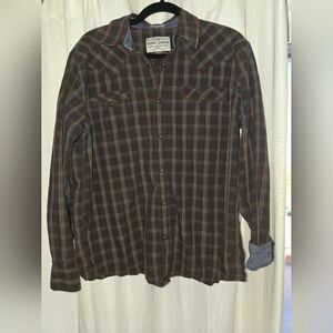 Mens Medium Cody James Western Wear Long Sleeve Shirt